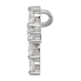 Platinum 1/3 CTW Natural Diamond Cross Pendant